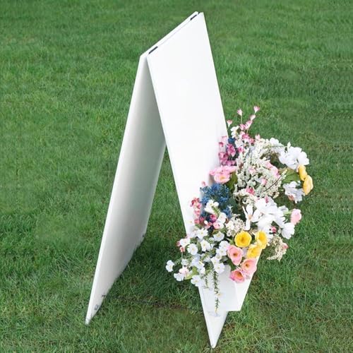 DIY Flower Box Welcome Sign, Freestanding Blank Door or Easel Display for Weddings and Events, Floral Reception Décor, 65x40cm (25.6x15.7in) - Image 3