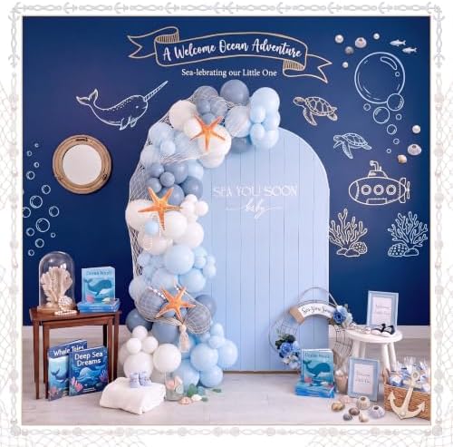 7.2ft Sea You Soon Arch Backdrop Cover - Image 6