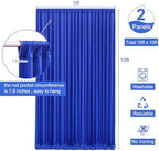10ft x 10ft Royal Blue Backdrop Curtain for Parties Blue Wrinkle Free Backdrop Drapes Panels for Baby Shower Birthday Party Wedding Photo Photography Polyester Fabric Background Decoration - Image 5