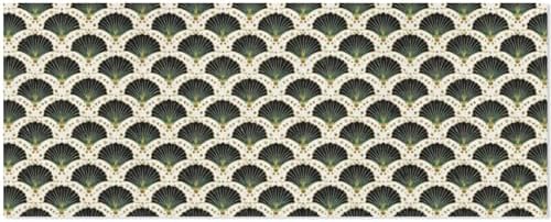 pnyoin Merry Christmas Wrapping Paper Roll,Elegant Fan Art Green Gift Wrap Perfect for Xmas,Birthday,Weddings, Brides, Holidays, Baby Showers，58 x 23 inches,5 Roll - Image 2