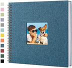 Scrapbook Photo Album, Linen Covered, 12x12 Inches, 40 Sheets/80 Pages by Yopih