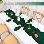 50 Pack Emerald Green Napkins 20x20Inch Cheesecloth Napkins - Image 5
