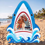 Funrous 5 ft Shark Mouth Cardboard Stand-up Party Decor, 1 Pcs by Funrous
