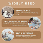 Rustic Wedding Guest Book - Customizable Heart Frame Drop Box with Wooden Hearts, Guest Book Alternative for Wedding Reception, Anniversary, Business Registry - Image 4