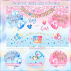 Gender Reveal Boy or Girl Photography Backdrop, 9x6FT - Image 7