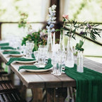 20 Pack Cheesecloth Table Runner 17 x 108 Inch, Emerald Green - Image 6