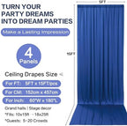 20ft×15ft Royal Blue Backdrop Curtain for Wedding Parties - Image 6