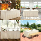BDDC One-Piece Spandex Table Cloth Skirt for 8FT Rectangle Tables - Image 6