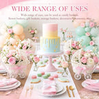 4 Pack Rattan Baby Carriage Floral Arrangement Pink Baby Shower Table Centerpiece Stroller Candy Serving Basket for Guests Gender Reveal Wedding Party Favor Gift, Floral Not Included - Image 5