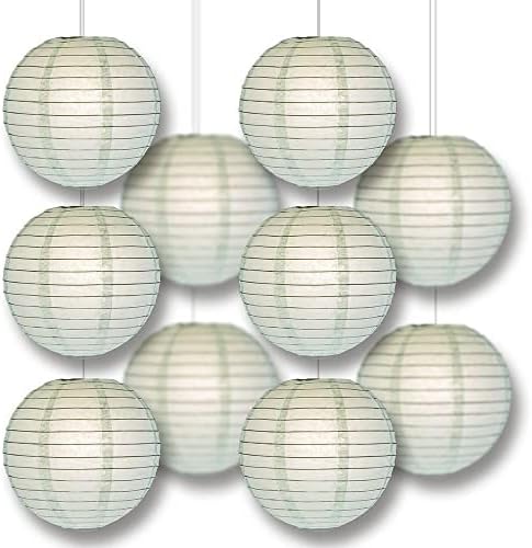 14 Inch Arctic Spa Blue Paper Lantern Remote Controlled LED Lights (10-Pack Combo Kit) - Image 5