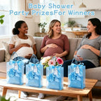 55-Piece Baby Shower Game Winner Prize Set, Including Hair Ties, Eye Mask, Makeup Bag and Gift Bag, Suitable for Baby Shower Game Prizes, Weddings and Bridal Shower Gifts (Blue) - Image 5