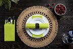 Linen-Feel Kiwi Paper Napkins - Decortive Cloth-Like Disposable Dinner Napkins - Soft And Absorbent Napkins for Thanksgiving, Party, Wedding, Bathroom Or Any Occasion. (Pack of 100) - Image 5