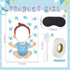 6 Set Baby Shower Games for Blindfolded, Feed Me Boards, Cartoon - Image 2