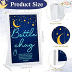 Roowest Bottle Chug Baby Shower Games Favors, Blue, Moon Star - Image 2