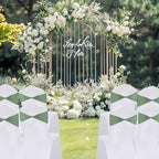 Sage Chair Sashes Bows 100 Pcs Spandex Chair Sashes Elastic Chair Cover Bands Ties Without Buckle for Wedding Birthday Party Ceremoney Events Decoration - Image 2