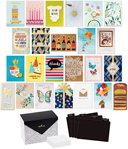 Hallmark All Occasion Cards - Assortment of 24 Handmade Greeting Cards, Painted Dots - Birthday, Baby Shower, Wedding, Sympathy - Image 5