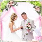 2 Pcs Wedding Arch Flowers Swag Rose Peony Garland for Ceremony - Image 5