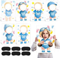 6 Sets Blindfolded Feed Me Shower Games Feed The Funny Blindfolded Food Feeding Board Gender Reveal Game Activities for Guests Photo Booth Props Family Reunion Party Supplies(male) by Unknown