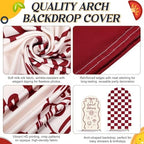 Mindsoft 2 Pcs Special Delivery Arch Cover, Red, 6ft 7.2ft - Image 5