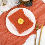 fani 100 Pack Gauze Cheesecloth Napkins, 20 x 20 in, Burnt Orange - Image 3