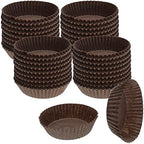 CybrTrayd No.9D Glassine Paper Approximately 5,000 Pieces – 1-3/4” Base, 1” Wall Candy Cups, Brown by CybrTrayd
