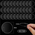 300pcs Acrylic Circle Drink Tags for Glass Rim, Blank Round Party Drink Markers Wedding Decoration - Image 2
