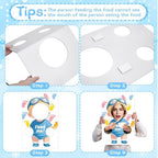 6 Sets Blindfolded Feed Me Shower Games Feed The Funny Blindfolded Food Feeding Board Gender Reveal Game Activities for Guests Photo Booth Props Family Reunion Party Supplies(male) - Image 3