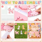 5 Pcs Cute Puppy Dog Corrugated Plastic Standee Photo Prop - Image 5