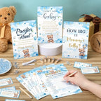 Sherr 476 Pcs Blue Bear Baby Shower Games, 9 Styles Baby Shower Activities - Image 2