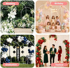 EMART 8/7.2/6.6Ft White Arch Backdrop Stand Set 3 for Wedding Party Balloon Wedding Arch with 12 Ground Nails&6 Water Bags, Arched Backdrop Stand for Birthday, Baby Shower, Graduation, Festival Decor - Image 7