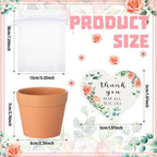 Ctosree 24 Sets Appreciation Gifts Thank You for All You Do Seed Packets Flowerpot Thanks Tags Organza Bags for Coworker Staff Employee Nurse Appreciation Gifts - Image 4