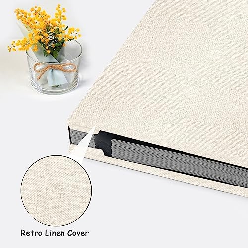 Zesthouse Photo Album Self Adhesive Pages, 60 Pages Magnetic Scrapbook Albums with Sticky Page, Photos Album Holds 8x10 & 5X7 & 4x6 & 6x8 & 3x5, Large Picture Book Ideal Gift for Family Wedding Baby - Image 4