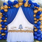 10×10 FT Wrinkle Free White Royal Backdrop Curtains for Parties, 4 Panels 2.5×10ft Wrinkle Free Soft Polyester Drapes for Backdrop Decor Themed Party Baby Shower Photo Background Curtain - Image 6