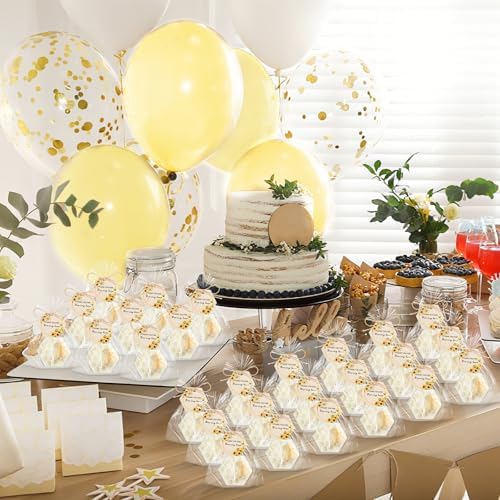 Leelosp 40 Set Honey Oatmeal Soap Honeycomb Bee Themed Baby Shower Favors - Image 6