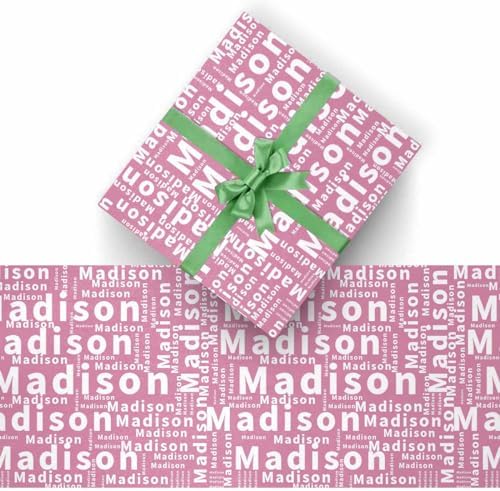 AOFUN Personalized Birthday Gifts Christmas Wrapping Paper Thick Christmas Paper Wrap Custom Gifts Baby Christmas Wrapping Paper 3 Rolls 58" x 23" - Image 2
