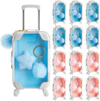 LemonRoad 36 Pcs Clear Mini Suitcase Party Favor Box, Pink，blue by Unknown