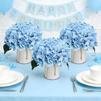 Pastel Blue Flower Table Centerpieces - Set of 6 - Image 3