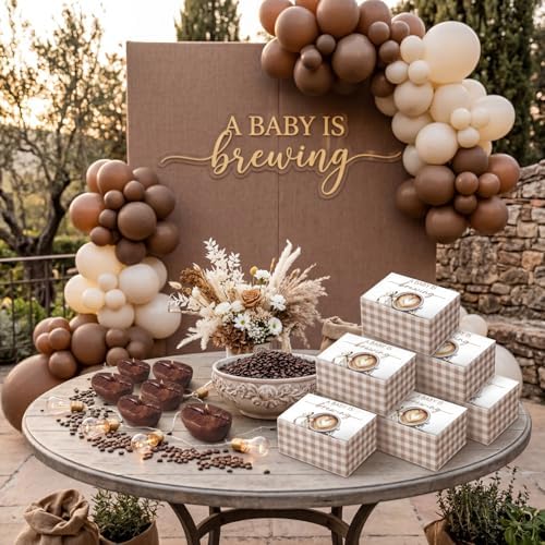 Pangda 24 Sets a Baby is Brewing Baby Shower Coffee Bean Candles - Image 3