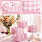 Kacctyen 60 Pack Small Pink Drawstring Gift Bags Bulk Reusable Nylon Pouch - Image 3