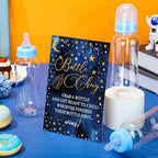 Trelaco 12 Pcs Star Cool Baby Shower Games Bottle Chug Wooden Sign Set - Image 5