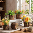 6 Pcs Wooden Vase for Centerpieces Wedding Flower, 3.5 Inch - Image 5