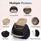 mommore Diaper Bag Backpack, Stylish Mini Baby Bag with Changing Pad - Image 5