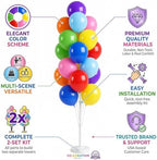 HIINS 2 Set Assorted Color Balloon Column Kit For Floor or Table Party Decor - Image 5