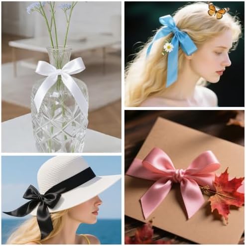 NESCCI 800 Yards Ribbon,1 Inch Satin Ribbon,32 Colors - Image 5