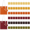 Sherr 100 Pcs Fall Color Mini Paper Gift Bags with Handles, White Tags by Sherr