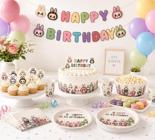 Cartoon Creatures Party Pack – Kawaii-Inspired Supplies for Birthday Magic - Image 5