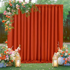 Rust Backdrop Curtains 10ftx8ft Thanksgiving Polyester Photo Drapes - Image 5