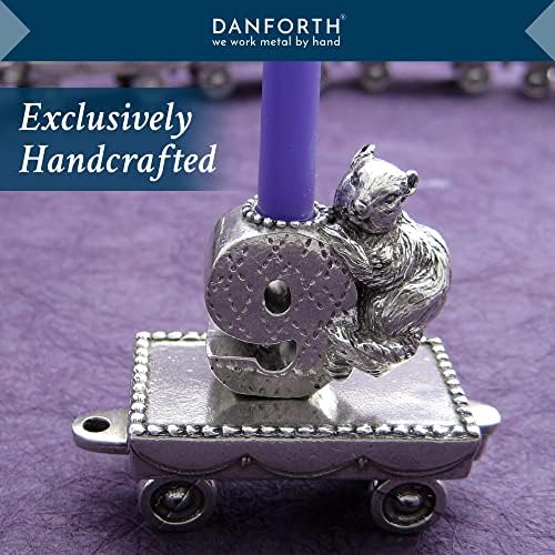 DANFORTH – Birthday Train Candleholder - (9- Squirrel) – Handcasted Pewter Birthday Party Decorations - Made in USA - Image 2