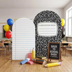 Moukeren Composition Notebook Arch Backdrop Cover 6ft and 7.2ft for Pastel Classroom Decor Back to School Bulletin Board Paper Background Party Banquet Photo Arches Background Decorations - Image 2