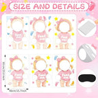 6 Sets Blindfolded Feed Me Shower Games Feed The Funny Blindfolded Food Feeding Board Gender Reveal Game Activities for Guests Photo Booth Props Family Reunion Party Supplies(Female) - Image 2